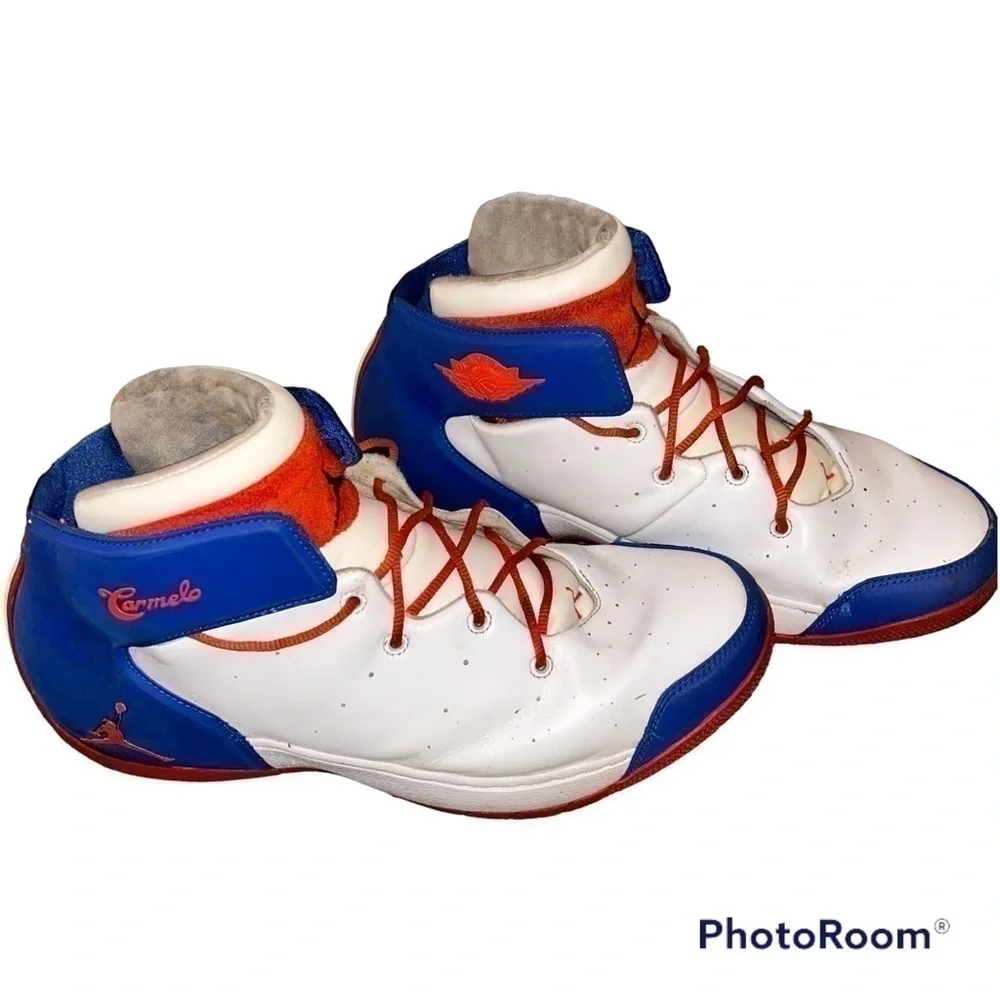 CARMELO Anthony Jordan Melo 1.5 Knicks White Blue Orange